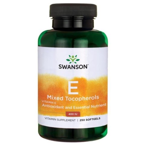Swanson Witamina E mix tokoferoli 400IU 250 kapsułek miękkich Swanson Witamina E mix tokoferoli 400IU 250 kapsułek miękkich