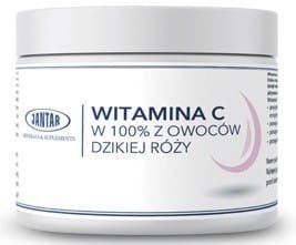 WITAMINA C Z DZIKIEJ RÓŻY W PROSZKU (1000 mg) 300 g - JANTAR JANTAR
