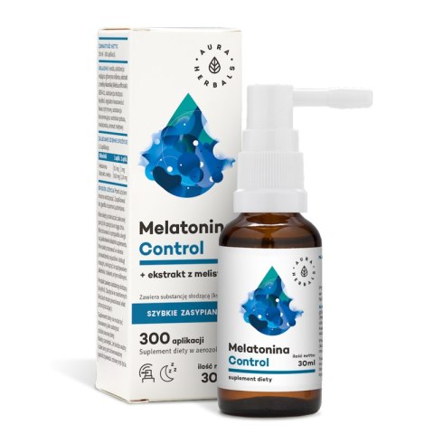 Aura Herbals Melatonina Control + Melisa 30 ml Aura Herbals Melatonina Control + Melisa 30 ml