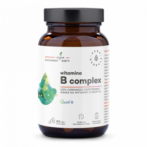 Aura Herbals Witamina B Complex 90 kapsułek Aura Herbals Witamina B Complex 90 kapsułek