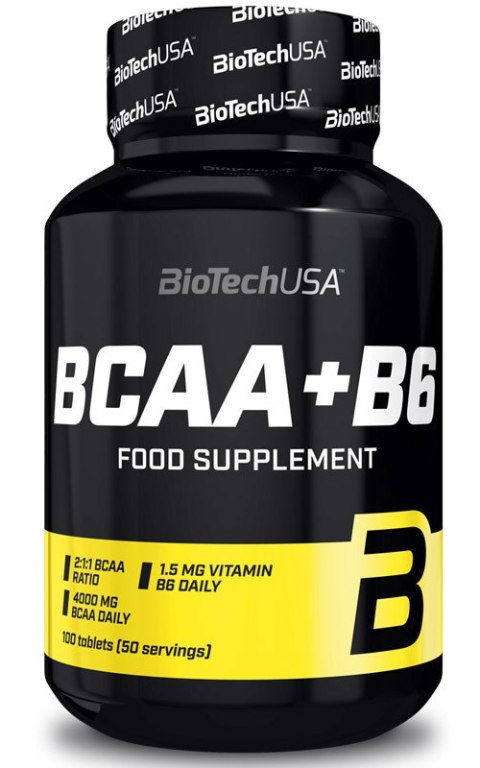 BioTech USA BCAA+ Witamina B6 100 tabletek BioTech USA BCAA+ Witamina B6 100 tabletek