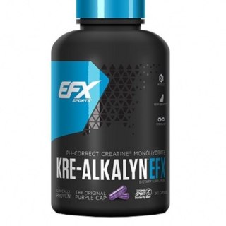 EFX Sports Kre-Alkalyn EFX Kreatyna – 240 kapsułek, suplement diety, zwiększenie wydolności