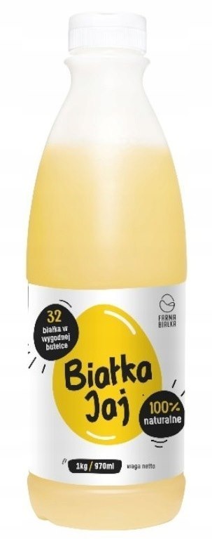 Farma Białka 100% Płynne Czyste Białka jaj kurzych 1 kg Farma Białka 100% Płynne Czyste Białka jaj kurzych 1 kg