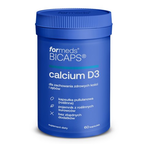 ForMeds Bicaps Calcium D3 Wapń Witamina D3 60 kapsułek ForMeds Bicaps Calcium D3 Wapń Witamina D3 60 kapsułek