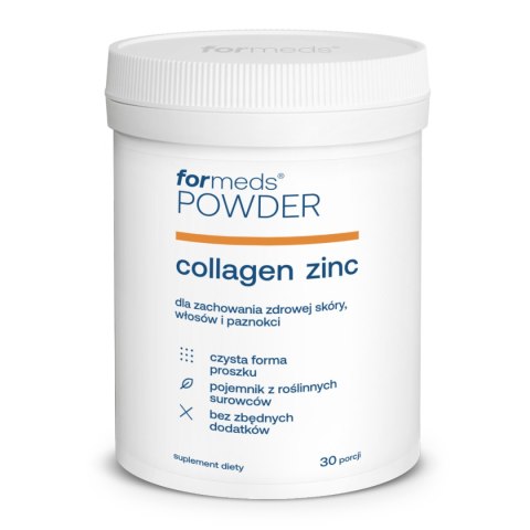 ForMeds Powder COLLAGEN ZINC Kolagen i cynk 30 porcji ForMeds Powder COLLAGEN ZINC Kolagen i cynk 30 porcji