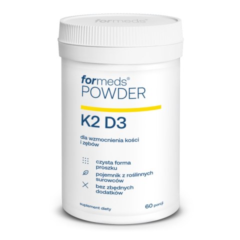 ForMeds Powder K2 D3 Witamina D3 2000 K2-mk7 100 60 porcji ForMeds Powder K2 D3 Witamina D3 2000 K2-mk7 100 60 porcji