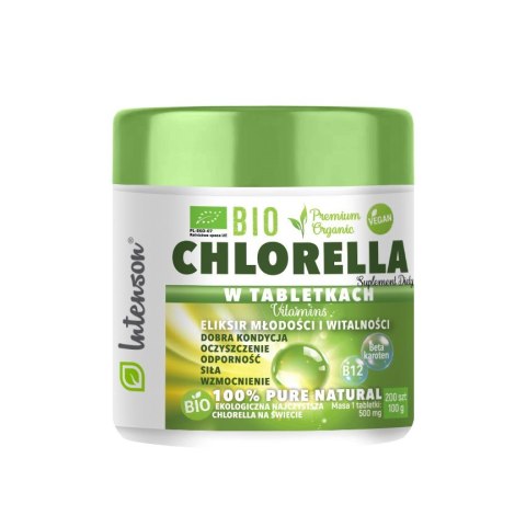 Intenson Chlorella BIO 200 tabletek Intenson Chlorella BIO 200 tabletek