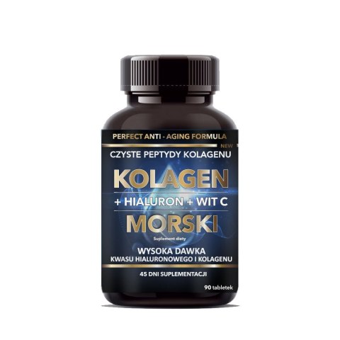 Intenson Kolagen Morski + Kwas Hialuronowy + Witamina C 90 tabletek Intenson Kolagen Morski + Kwas Hialuronowy + Witamina C 90 tabletek
