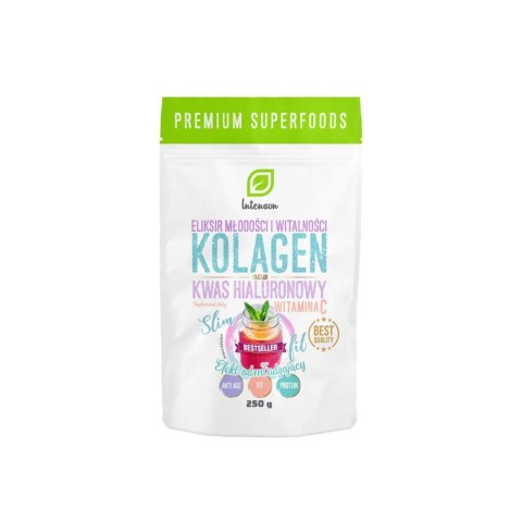 Intenson Kolagen + Witamina C + Kwas Hialuronowy 250g Intenson Kolagen + Witamina C + Kwas Hialuronowy 250g