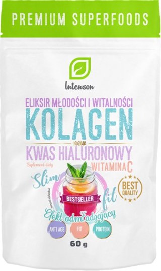Intenson Kolagen + Witamina C + Kwas Hialuronowy 60g