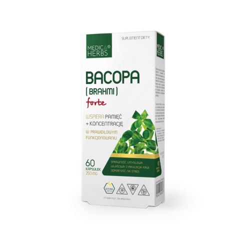 Medica Herbs Bacopa (Brahmi) Forte 60 kapsułek Medica Herbs Bacopa (Brahmi) Forte 60 kapsułek