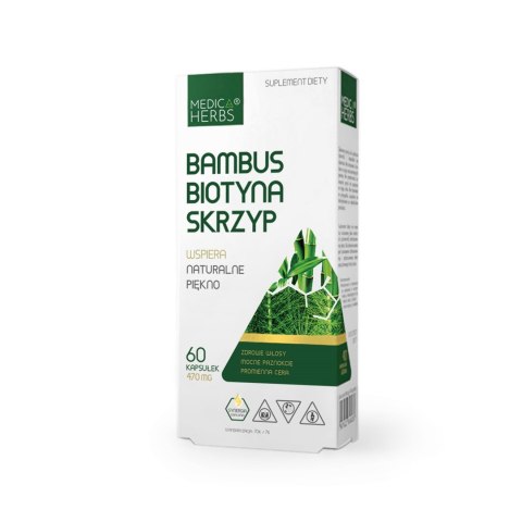 Medica Herbs Bambus Biotyna Skrzyp 60 kapsułek Medica Herbs Bambus Biotyna Skrzyp 60 kapsułek