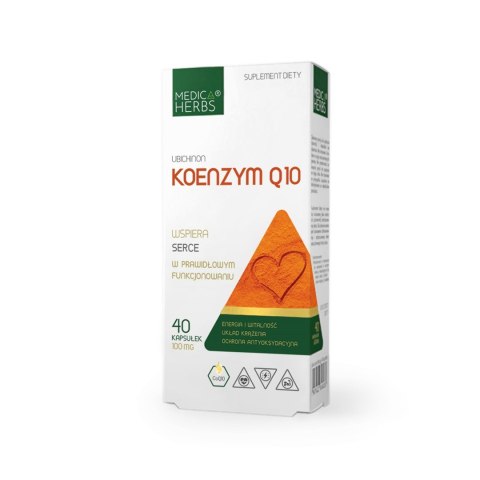 Medica Herbs Koenzym Q10 (Ubichinon) 40 kapsułek Medica Herbs Koenzym Q10 (Ubichinon) 40 kapsułek