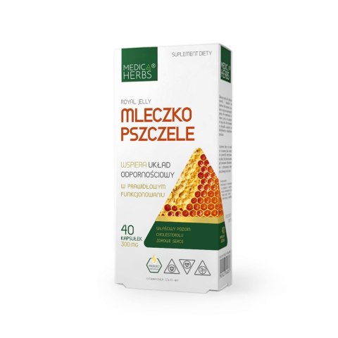 Medica Herbs Mleczko pszczele 40 kapsułek Medica Herbs Mleczko pszczele 40 kapsułek