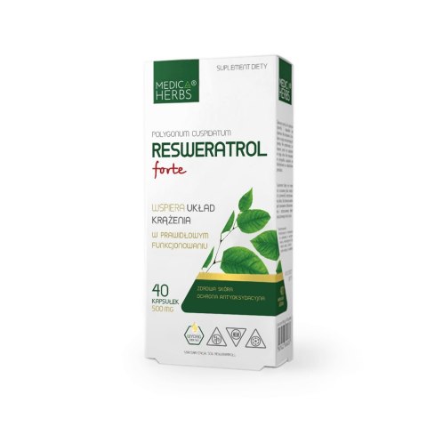 Medica herbs Resweratrol Forte 40 kapsułek Medica herbs Resweratrol Forte 40 kapsułek