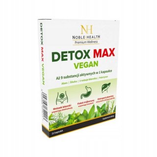 Noble Health Detox Max Vegan – suplement diety na detoksykację organizmu – 21 kapsułek
