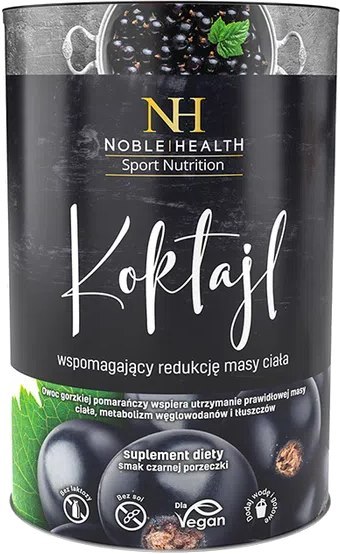 Noble Health Koktajl wspomagający redukcję masy ciała 150 g Noble Health Koktajl wspomagający redukcję masy ciała 150 g