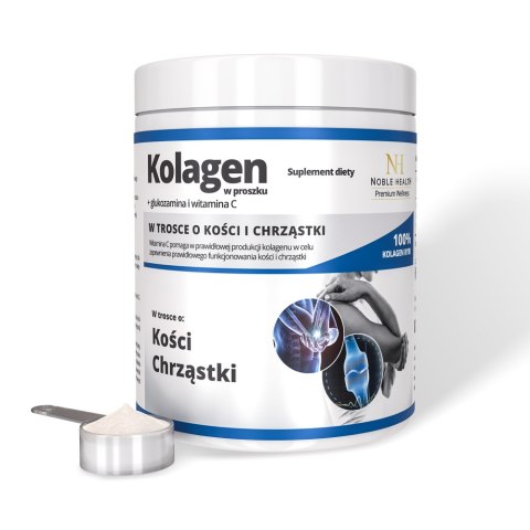 Noble Health Kolagen w proszku + glukozamina i witamina C 100 g Noble Health Kolagen w proszku + glukozamina i witamina C 100 g