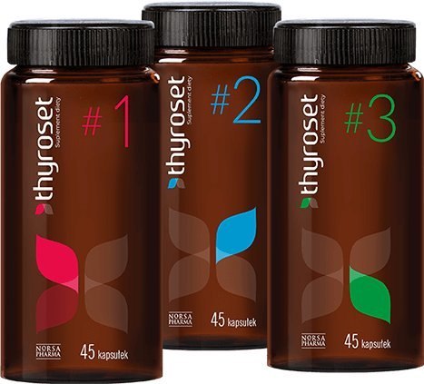 Norsa Pharma Thyroset 3x45 kapsułek Norsa Pharma Thyroset 3x45 kapsułek