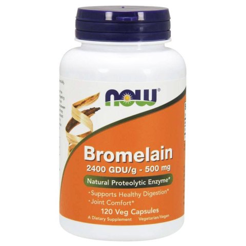 Now Foods Bromelaina 500mg 120 kapsułek Now Foods Bromelaina 500mg 120 kapsułek