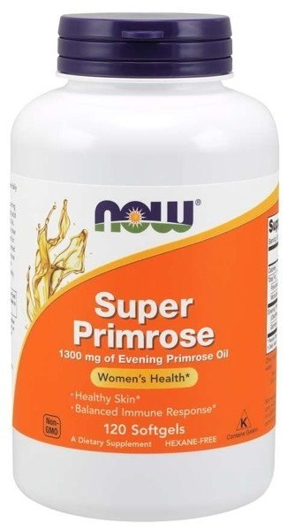 Now Foods Super Primrose Olej z Wiesiołka 1300mg 120 kapsułek Now Foods Super Primrose Olej z Wiesiołka 1300mg 120 kapsułek
