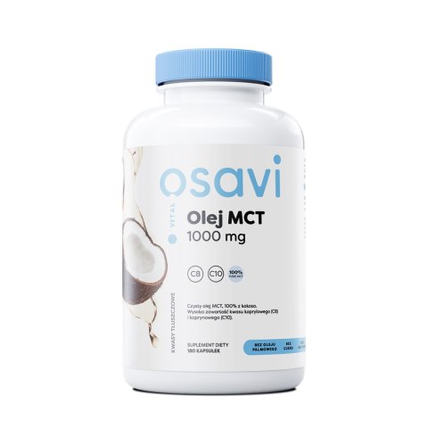 Osavi Olej MCT 1000 mg 180 kapsułek Osavi Olej MCT 1000 mg 180 kapsułek