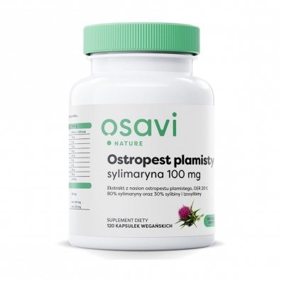 Osavi Ostropest plamisty Sylimaryna 100 mg 120 kapsułek Osavi Ostropest plamisty Sylimaryna 100 mg 120 kapsułek