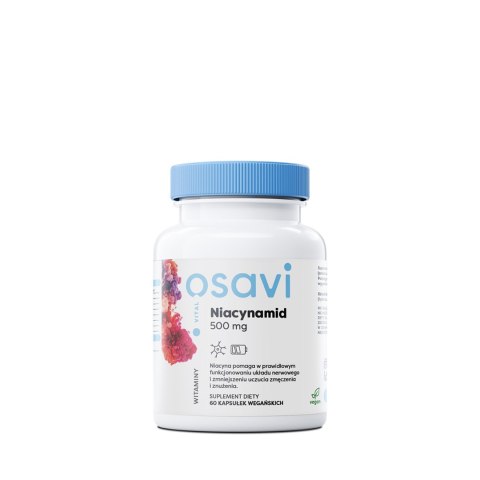 Osavi Witamina B3 (Amid kwasu nikotynowego) 500 mg 60 kapsułek Osavi Witamina B3 (Amid kwasu nikotynowego) 500 mg 60 kapsułek