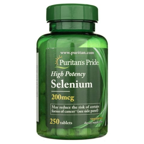 Puritan's Pride Selen 200 µg 250 tabletek Puritan's Pride Selen 200 µg 250 tabletek