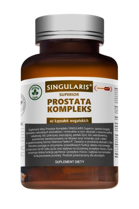 Singularis Prostata Kompleks (palma sabałowa, likopen) 60 kapsułek Singularis Prostata Kompleks (palma sabałowa, likopen) 60 kapsułek