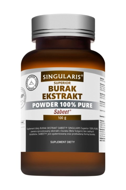 Singularis Superior Burak Ekstrakt 100% Pure Sabeet 100g Singularis Superior Burak Ekstrakt 100% Pure Sabeet 100g