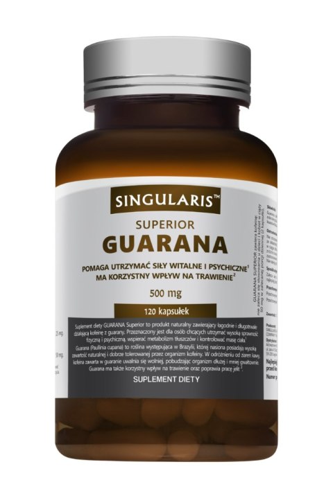 Singularis Superior Guarana 500 mg 120 kapsułek Singularis Superior Guarana 500 mg 120 kapsułek