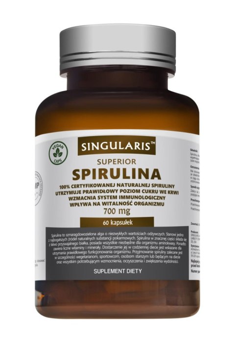 Singularis Superior Spirulina 700 mg 60 kapsułek Singularis Superior Spirulina 700 mg 60 kapsułek