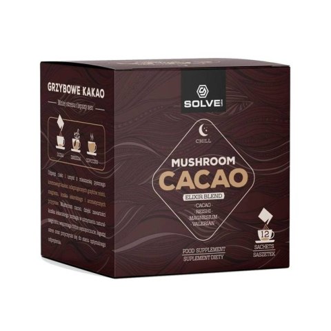 SolveLabs Mushroom Cacao Elixir 12 saszetek SolveLabs Mushroom Cacao Elixir 12 saszetek