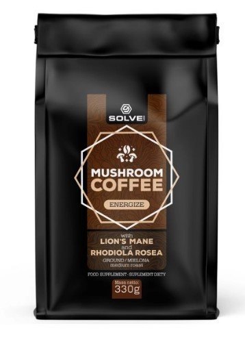 SolveLabs Mushroom Coffee Lion's mane + Rhodiola 330g SolveLabs Mushroom Coffee Lion's mane + Rhodiola 330g
