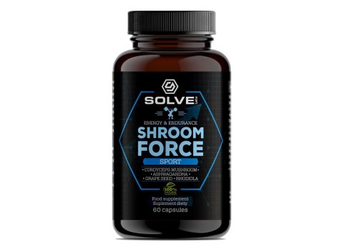 SolveLabs Shroom Force - Cordyceps Sinensis Atp Pre-workout 60 kapsułek SolveLabs Shroom Force - Cordyceps Sinensis Atp Pre-workout 60 kapsułek