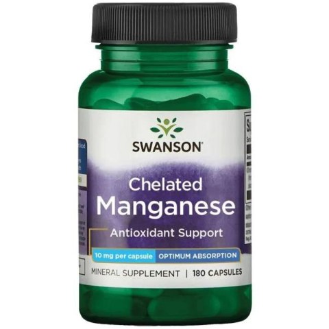 Swanson Albion Chelat Manganu 10mg 180 kapsułek Swanson Albion Chelat Manganu 10mg 180 kapsułek