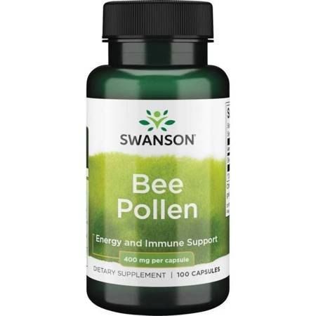 Swanson Bee Pollen (Pyłek Pszczeli) 400mg 100 kapsułek Swanson Bee Pollen (Pyłek Pszczeli) 400mg 100 kapsułek
