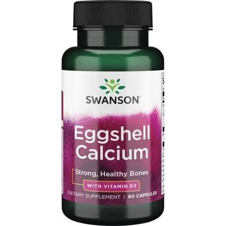 Swanson Eggshell Calcium & Vitamin D3 60 kapsułek Swanson Eggshell Calcium & Vitamin D3 60 kapsułek