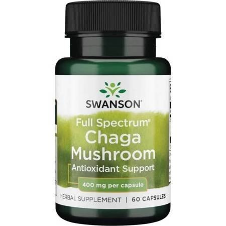 Swanson FS Chaga Mushroom 60 kapsułek Swanson FS Chaga Mushroom 60 kapsułek
