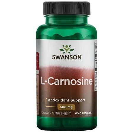 Swanson L-karnozyna 500 mg – suplement diety wspierający zdrowie komórkowe i starzenie, 60 kapsułek Swanson L-karnozyna 500 mg – suplement diety wspierający zdrowie komórkowe i starzenie, 60 kapsułek