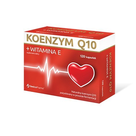Xenico Koenzym Q10 + witamina E 120 kapsułek Xenico Koenzym Q10 + witamina E 120 kapsułek