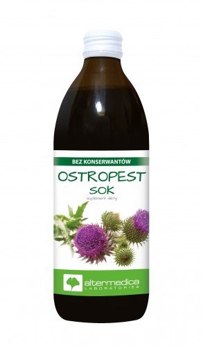Alter Medica Sok z ostropestu 500ml Alter Medica Sok z ostropestu 500ml