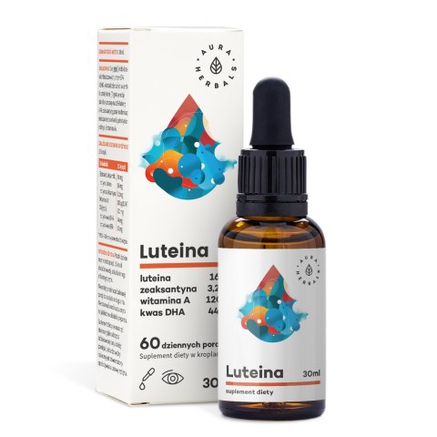 Aura Herbals Luteina + Witamina A + DHA + Zeaksantyna 30 ml Aura Herbals Luteina + Witamina A + DHA + Zeaksantyna 30 ml