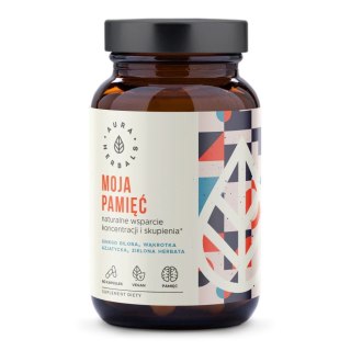 Aura Herbals Moja Pamięć – suplement diety na koncentrację i skupienie – 60 kapsułek