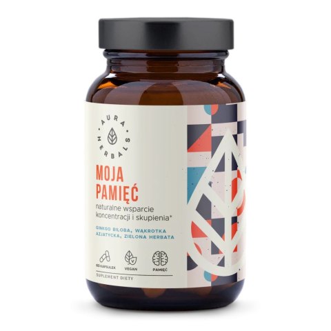 Suplement diety Aura Herbals Moja Pamięć wspomagający koncentrację, pamięć i skupienie, 60 kapsułek. Suplement diety Aura Herbals Moja Pamięć wspomagający koncentrację, pamięć i skupienie, 60 kapsułek.