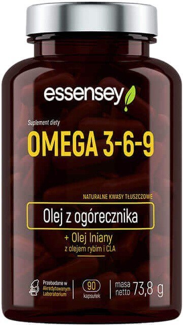 Essensey Omega 3-6-9 60 kapsułek Essensey Omega 3-6-9 60 kapsułek