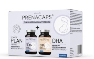 ForMeds Prenacaps MultiPlan + DHA 30 + 60 kapsułek – suplement diety dla kobiet w ciąży