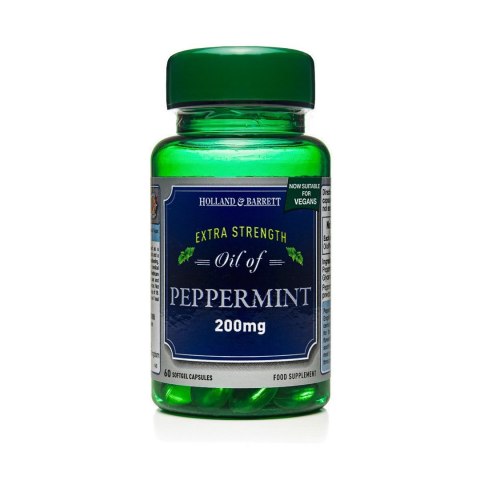 Holland & Barrett Olej miętowy 200mg 60 kapsułek Holland & Barrett Olej miętowy 200mg 60 kapsułek