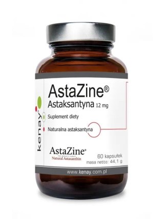 Kenay AstaZine – suplement diety, 12 mg, wspomaganie odporności i ochrony komórek, 60 kapsułek